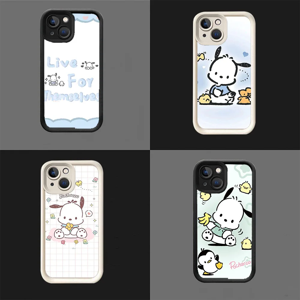 WB-24 Белый ступенчатый чехол из ТПУ с помпонами для Huawei Pura 70 mate 50 P60 40 nova 11 10 9 Y90 Pro