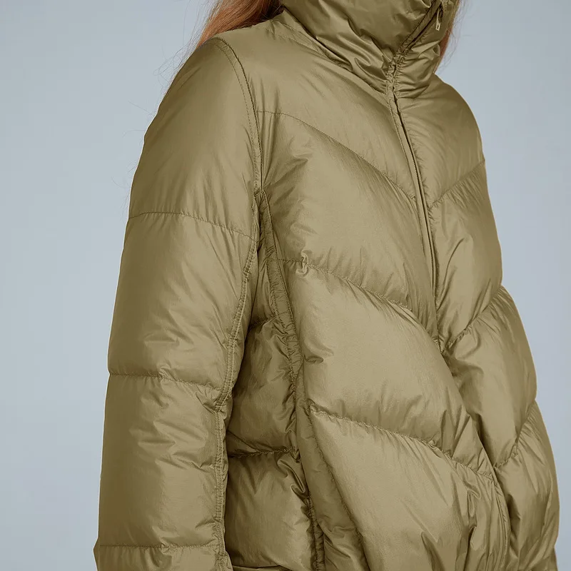 Winter New Down Jacket Women's Short Sections of Cotton Clothes Standing Collar Casual Loose Thickening Warm Fashion Jacket