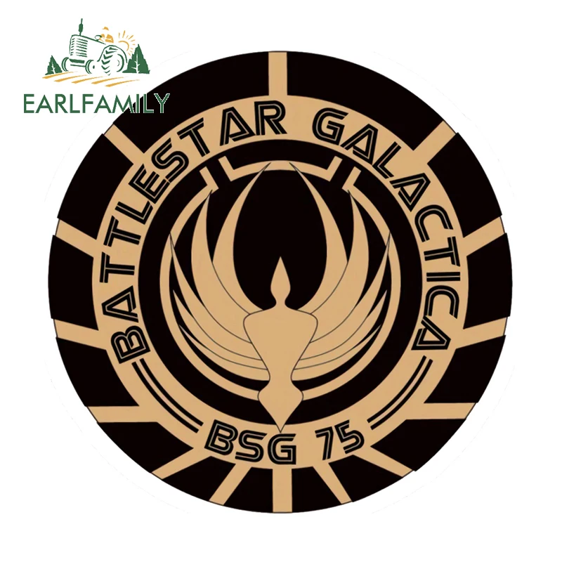 

EARLFAMILY 13 см x 12,7 см для Battlestar галактика автомобильные наклейки смешные водонепроницаемые простые JDM наклейки для холодильника кондиционера