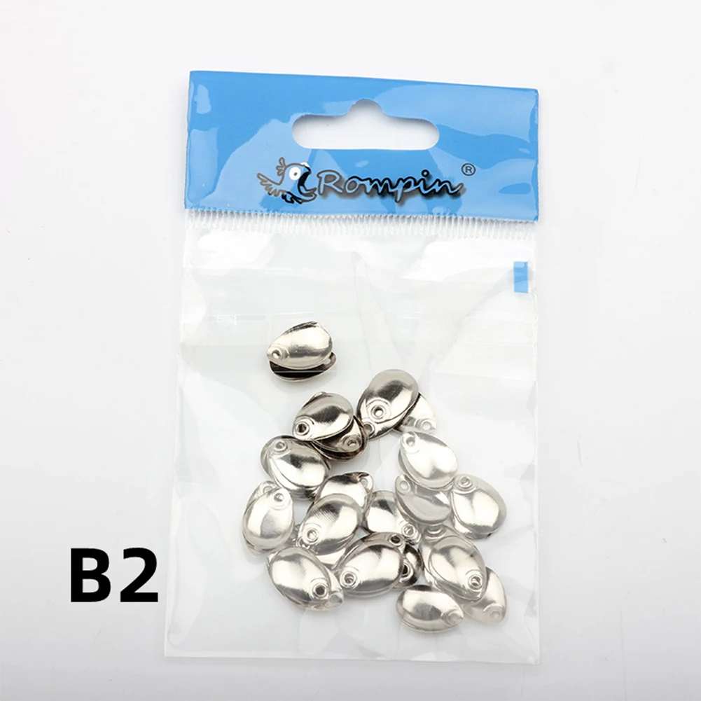 

50pcs Fishing Spinner Rings Blades Flattie Attractor Lure Spoon Accessories Trout Bass Fishing Tackle Pesca Silver Gold