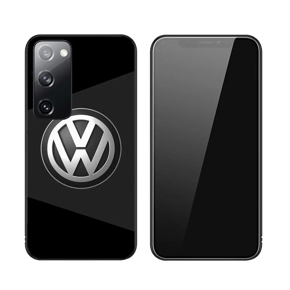 Volkswagen Logo New Black Phone Case Luxury Fashion for Samsung Galaxy S23 S21 S10 S30 S20 S22 S8 S9 S30 Pro Plus Ultra Fe Cover