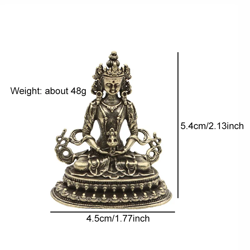 

Статуэтка Амитаюс из латуни