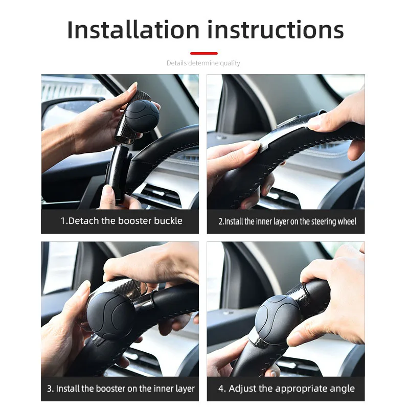 Регулируемая На 360 Градусов Силиконовая Ручка Рулевого Колеса В Форме Шара