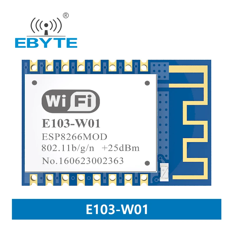 Беспроводной модуль приемопередатчика ESP8266EX, 2,4 ГГц, 20 дБм