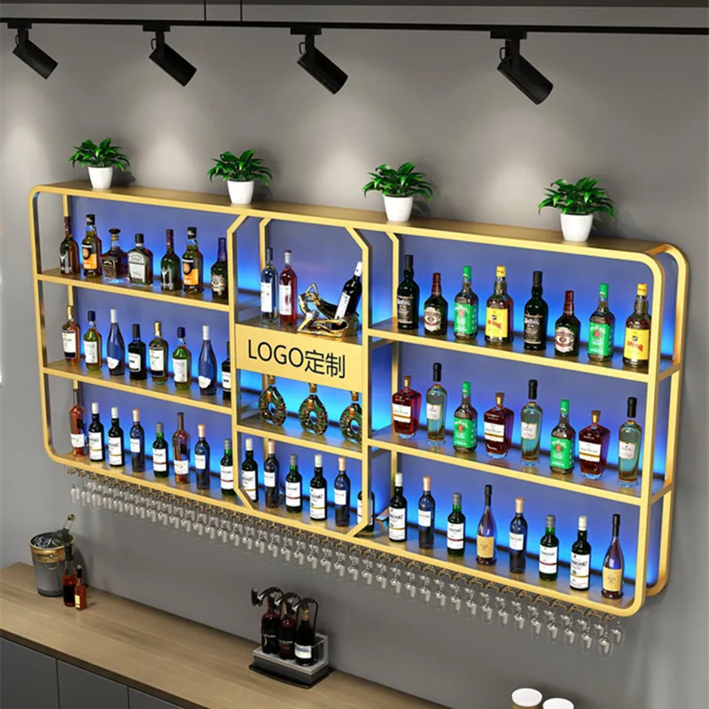 Полки Открытый бар Портативное украшение для вина Современный дом Шкаф напитков