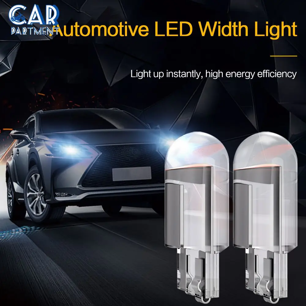 

2 Pcs Led Car Bulb Side Marker Light Clearance Light License Plate Lamp Universal Dome Light Car Accessories W5w 194 T10 Cob