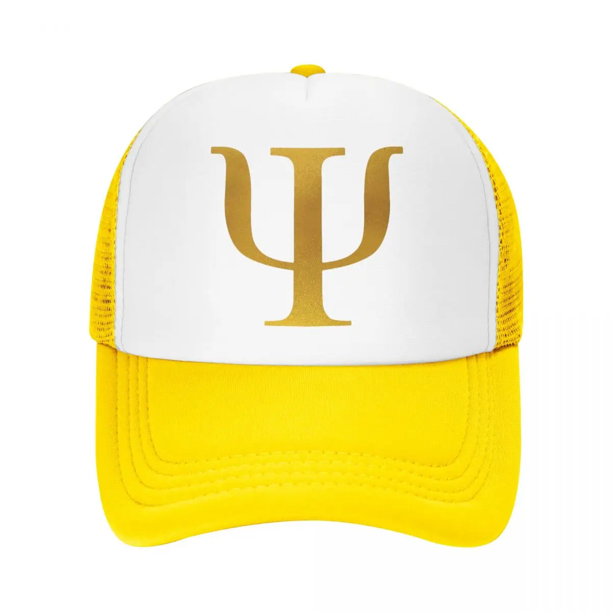 

Gold Psychology Symbol Baseball Cap Women Men Adjustable Unisex Psychologist Teacher Gift Trucker Hat Summer Snapback Caps