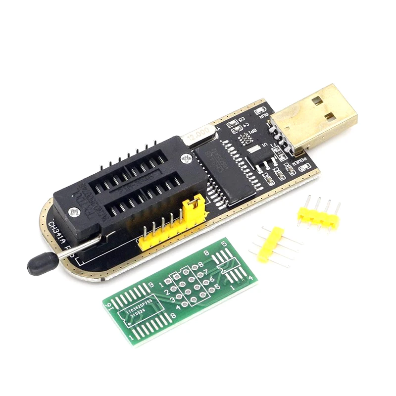 Фото CH341A XTW100 24 25 серии EEPROM Flash BIOS CH341 Модуль программатора USB + тестовый зажим SOIC8 SOP8 для EEPROM 93CXX/25CXX/24CXX №3