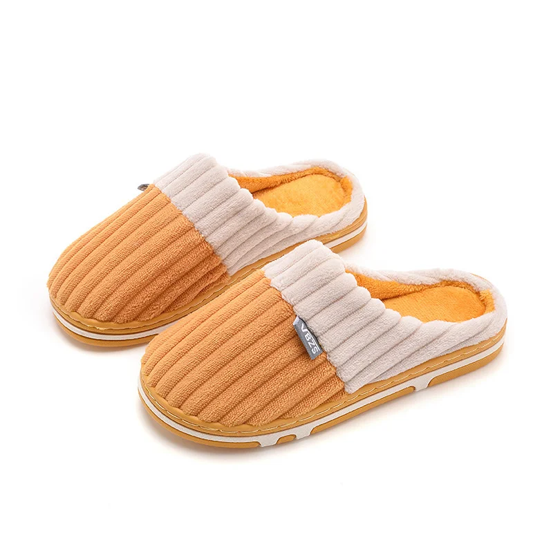 

Men's Slippers Women's Cotton Slippers Shoes Home Cor Matching Non-Slip Couple Cotton Slippers Men's and Women's Warm Slippers