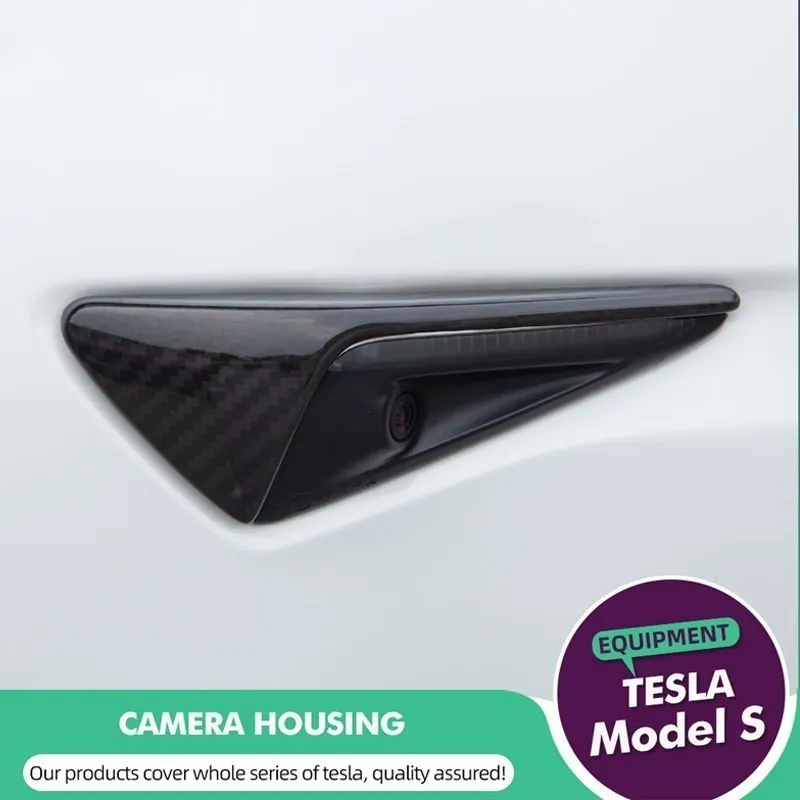 

2Pcs Car Tesla Model 3 Side Camera Carbon Fiber ABS Protection Cover For Tesla 3 X S Y Model Three Auto Exterior Accessories