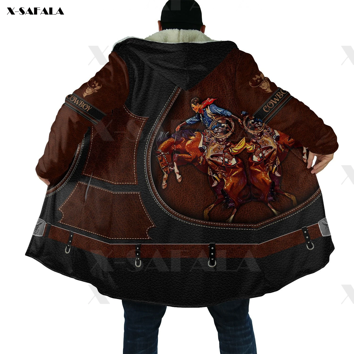 

Cowboy No1 Horse Riding Rodeo Deluxe 3D Printed Hoodie Coat Hooded Blanket Cloak Thick Jacket Cotton Pullovers Dunnes Overcoat