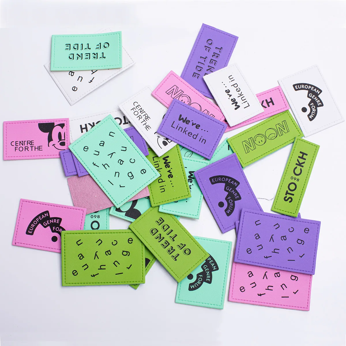 

35 шт./набор, мягкие тканевые этикетки с Вышивкой Букв