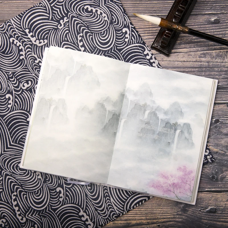 

New Originality Color Inside Page Notebook Chinese Style Creative Hardcover Diary Books Handbook