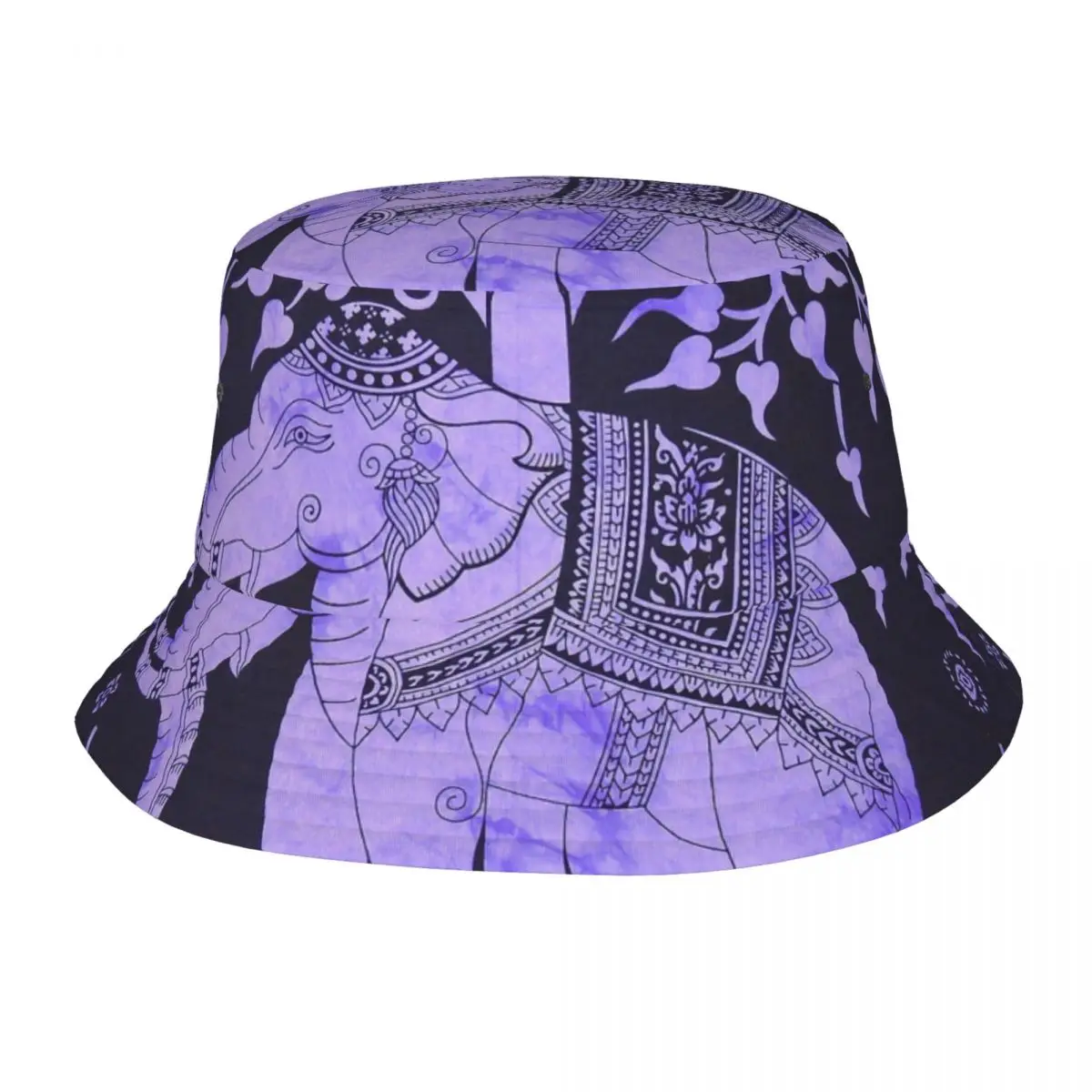 

Purple Elephants Logo Outdoor Fisherman Cap Beach Hats SunCaps Men Women Bucket Hat Panama Hats Bob Hats For Women