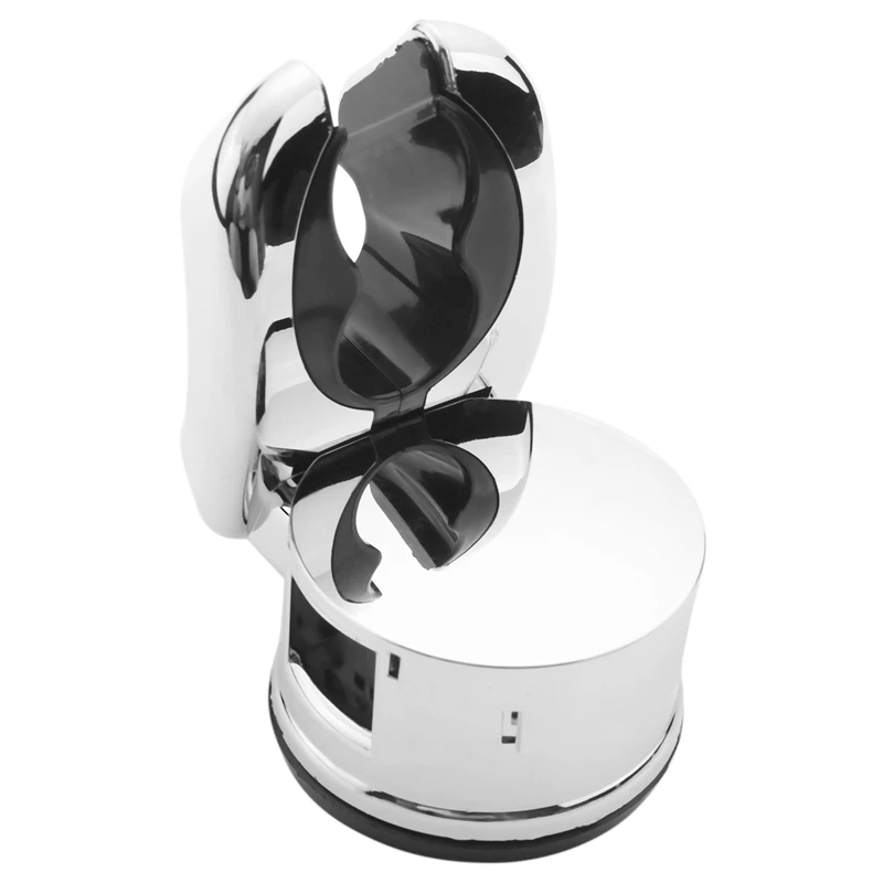 

Vacuum Suction Cup Shower Head Holder 2 Spray Angle Handheld Shower Head Bracket Wall Mount Holder With Reusable Adhesive Stick