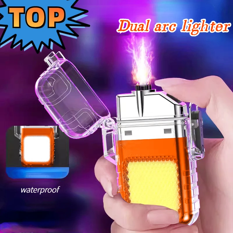 Перезаряжаемый фонарик с двойной дугой для мужчин