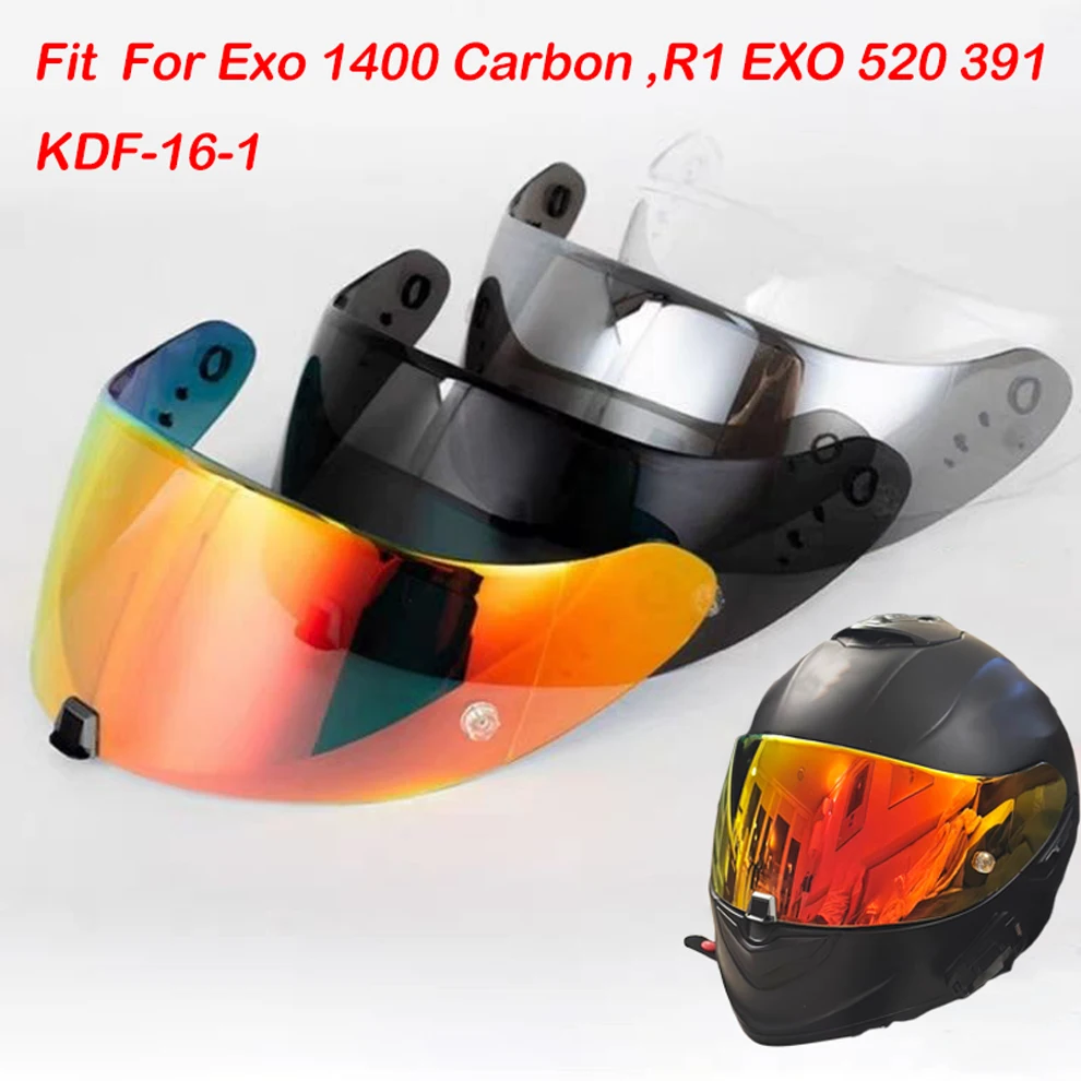 Фото Фотохромный визор для мотоциклетного шлема KDF-16-1 для Scorpion Exo 1400 Carbon, R1 Air EXO 520 391, защита от ультрафиолета №1