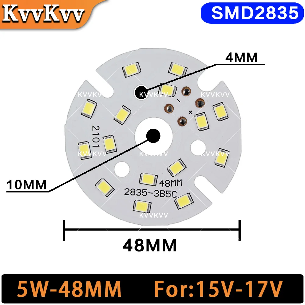 Светодиодные панели KVVKVV SMD5730+2835-5W теплый белый цвет