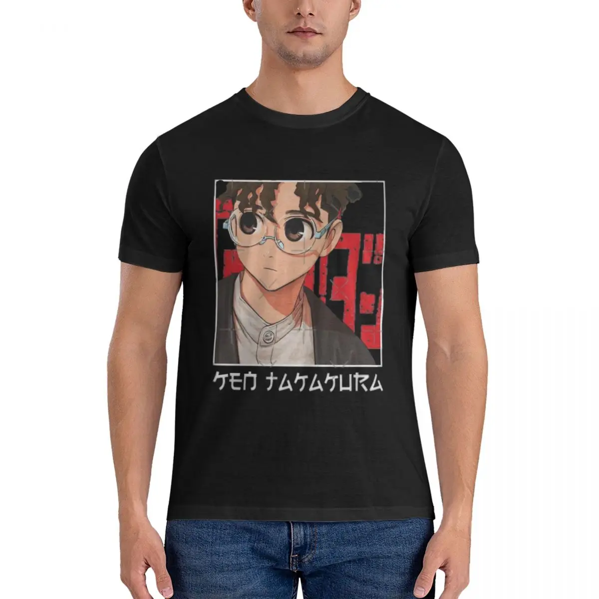 Мужская футболка Dandadan - Ken Takakura (Okarun) Футболка для отдыха из 100% хлопка с круглым