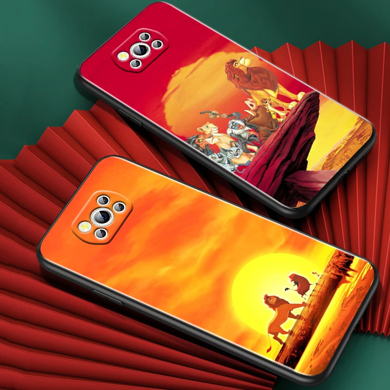Чехол для телефона с рисунком из аниме Король льва Xiaomi Poco X5 X3 Pro X4 F4 F3 GT M5 M5s M4 M3 C55 C50
