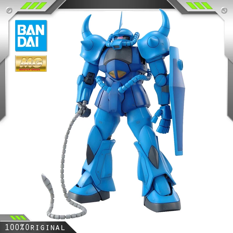 BANDAI MG 1/100 Anime Mobile Suit Gundam Tiger Ver.2.0 MS-07B GOUF Assembly Model Action Toy Figures Christmas Gifts