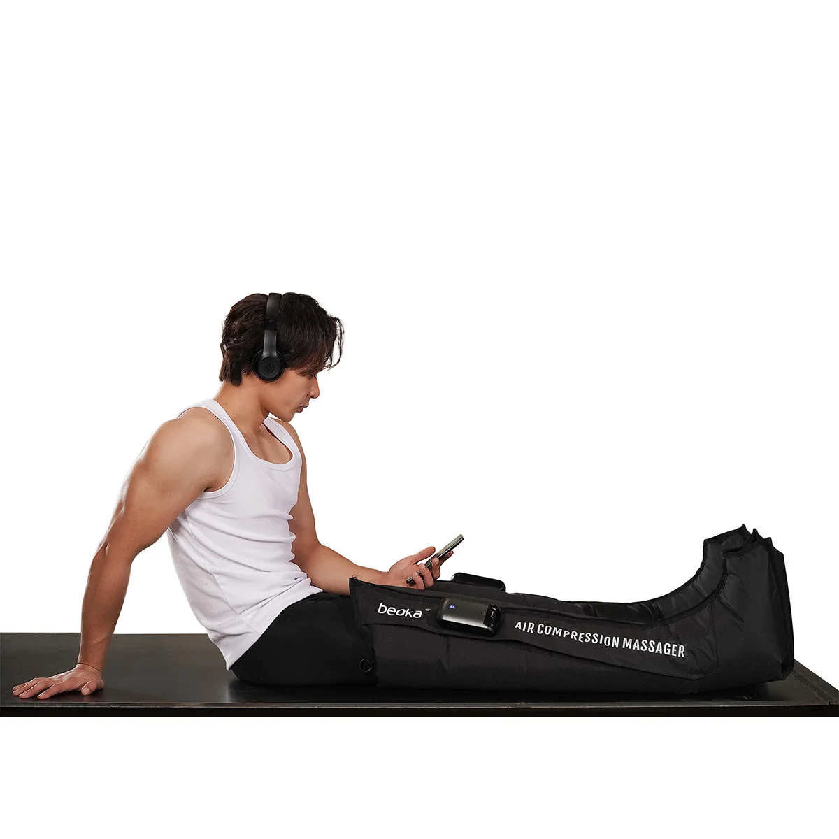 Электрический беспроводной аппарат для массажа ног с компрессией давления