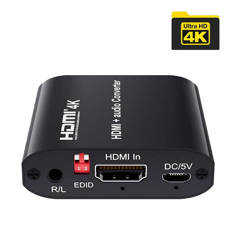 4K HDMI аудио экстрактор сплиттер с Toslink коаксиальный аудио выход 4K 30 Гц HDMI в Toslink SPDIF коаксиальный аудио конвертер адаптер