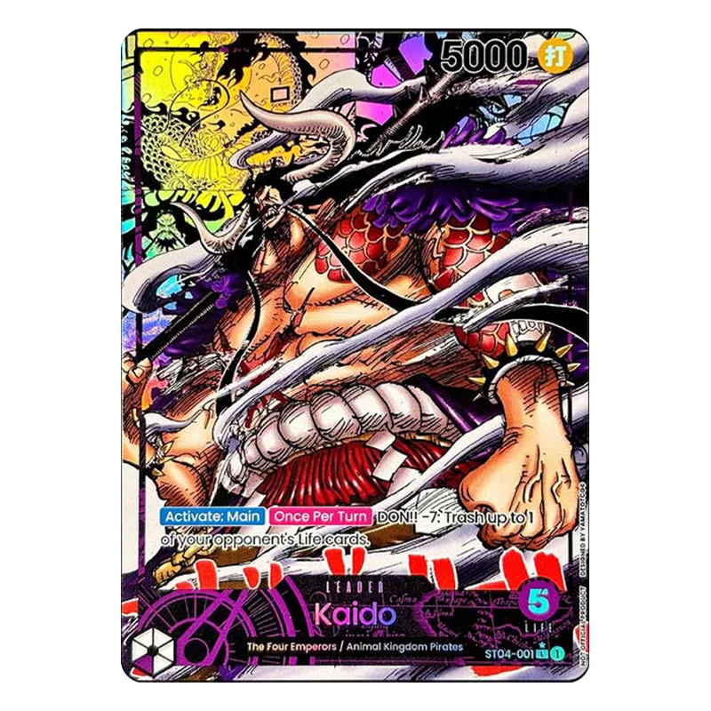 Фото Коллекционные карточки ONE PIECE: Gear 5 — Луффи/Санжи/Кайдо/Брук/Бонни. Высококачественные аниме-карточки для хобби и игр. №4