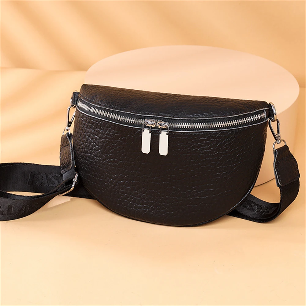 Купи Genuine Leather Luxury Designer Bags Women Handbag 2022 Shoulder Crossbody Chest Bag Belt Bag Female Designer Brand Waist Bag за 1,053 рублей в магазине AliExpress