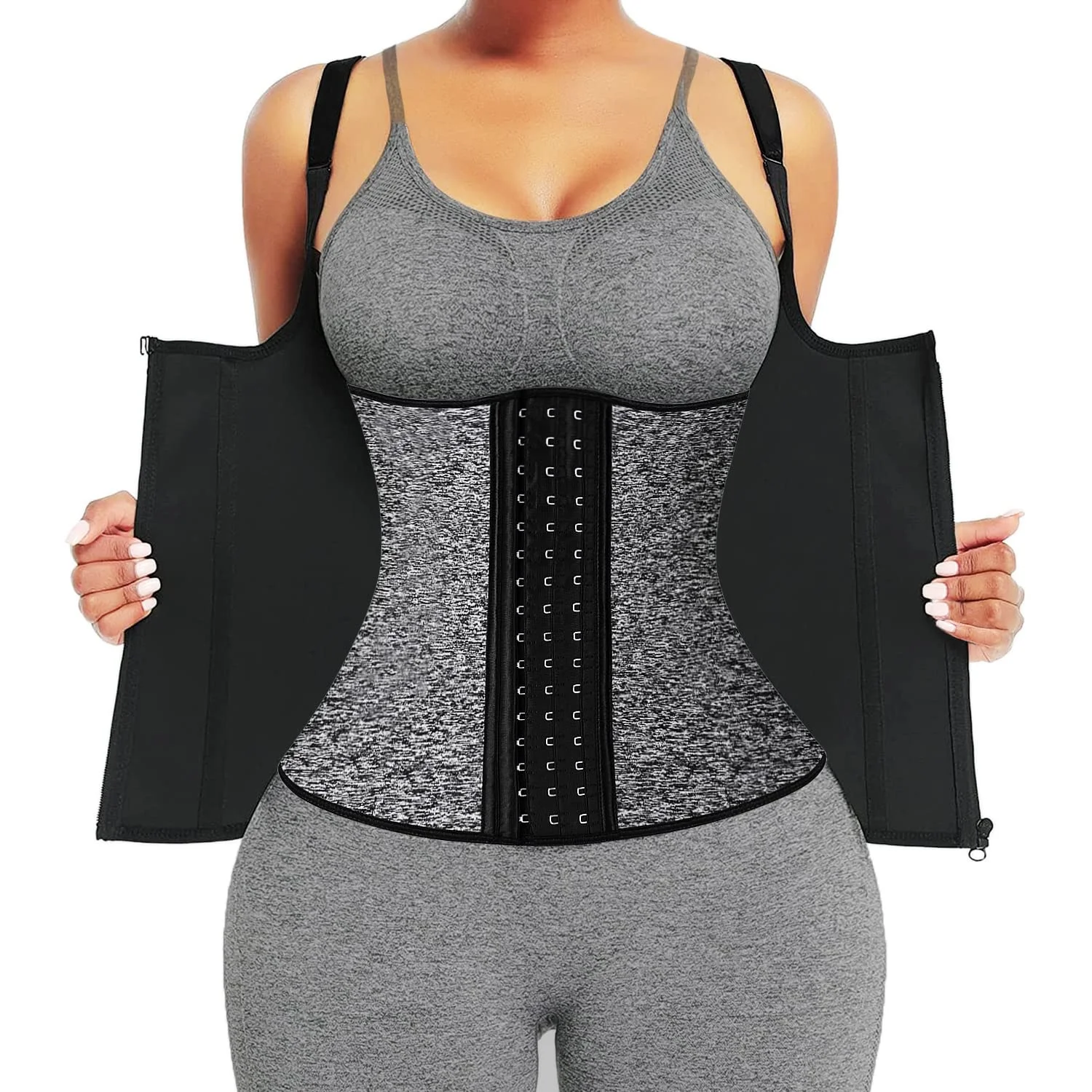 Waist Trainer Corset Vest Adjustable Workout Sweat Vest Tummy Control Shapewear Weight Loss Women Neoprene Sauna Suit Tank Top