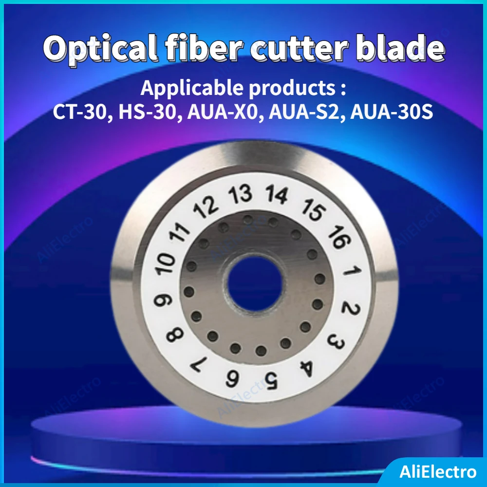 COMPTYCO CT-30 HS-30 AUA-X0 AUA-S2 AUA-30S, режущий инструмент для оптического волокна, запасные части, 16 поверхностных лезвий