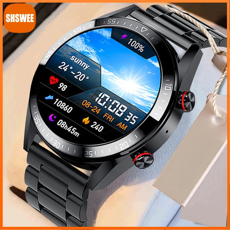 

For Xiaomi Huawei 454*454 Screen Smart Watch Men Always Display The Time Bluetooth Call Local Music Smartwatch Women
