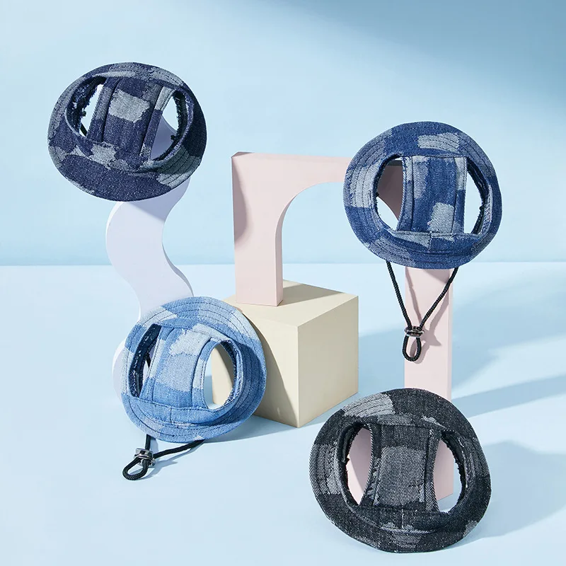 Панама для домашних питомцев с отверстиями ушей Солнцезащитная бейсболка