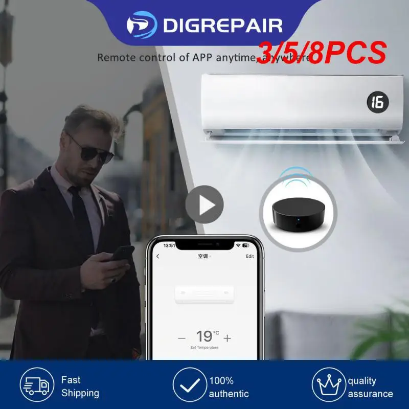 

3/5/8PCS Ac Wifi Smart Home Rf 433mhz Air Conditioner Remote Control Alexa Google Home Tuya Ir Infrared Tv