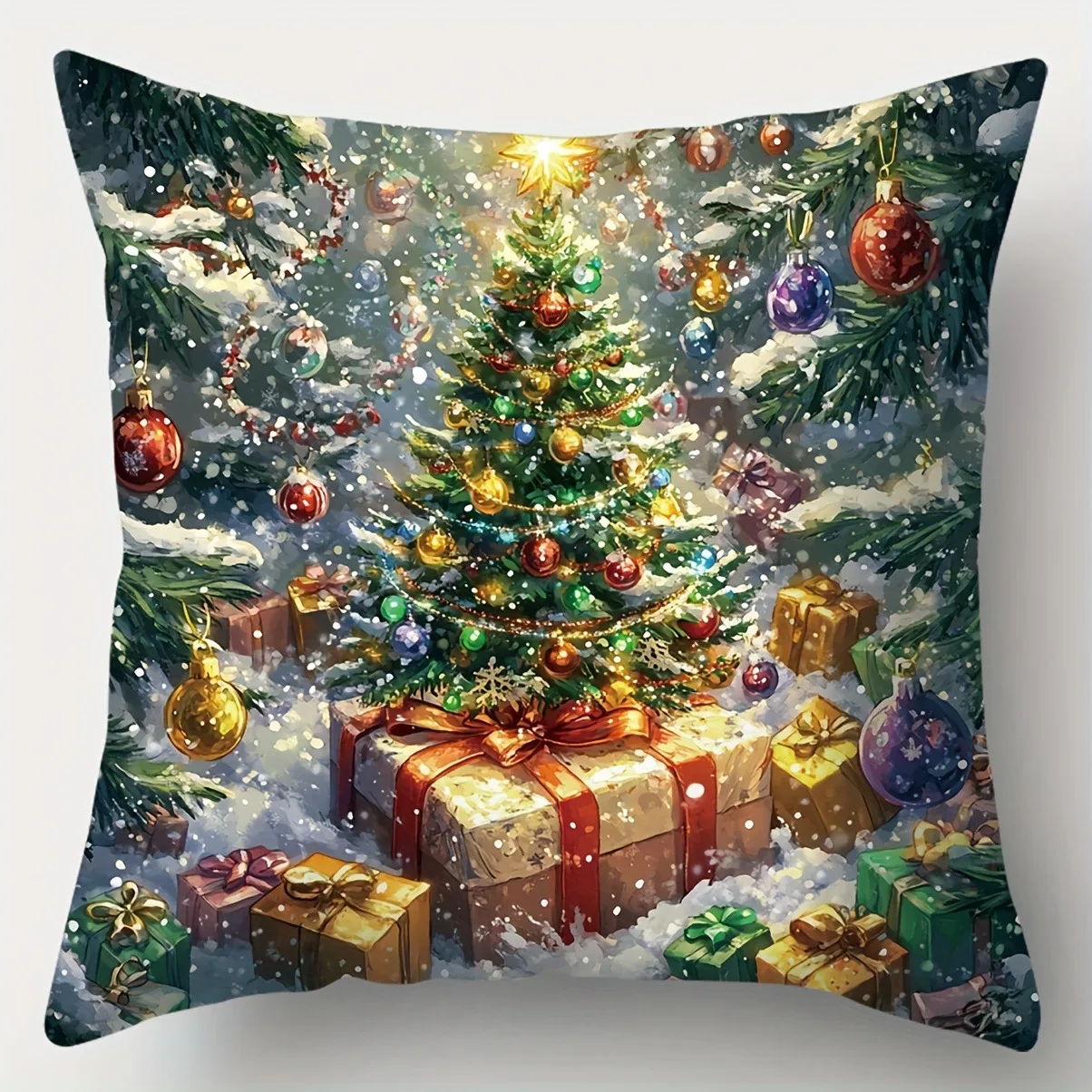 

Рождественские наволочки из полиэстера велюра 40x40/45x45/50x50/60x60 см