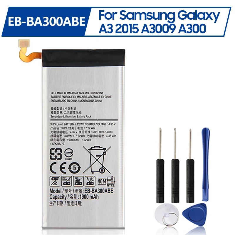 Запасная аккумуляторная батарея для SAMSUNG GALAXY A3 A3000 A3009 A300X 1900 мАч