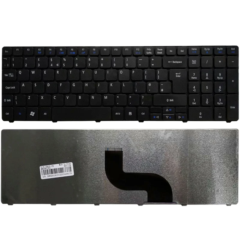 UK laptop keyboard for Acer aspire 5410 5252 7740G 7750 7741G 7741Z 7745G 8942 8942G 5560G 5560 (15'') 5551 5552 5552g 5553 8940