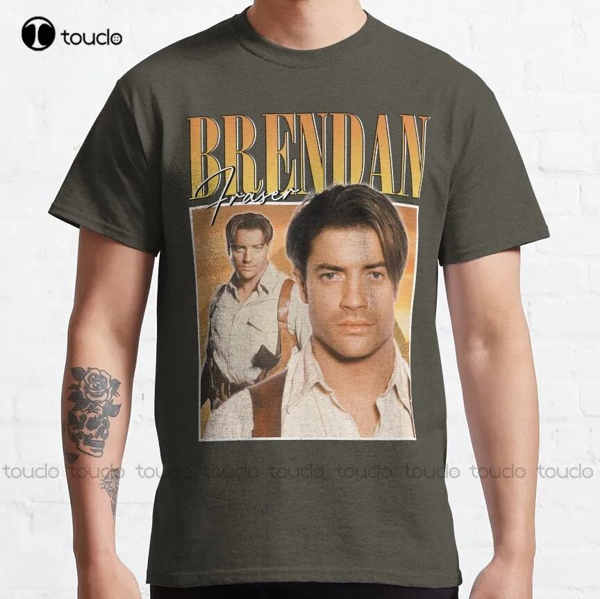 

Brendan Фрейзер | Классическая футболка в стиле 90-х, Модные Дизайнерские повседневные футболки, топы, хипстерская одежда, индивидуальный подарок