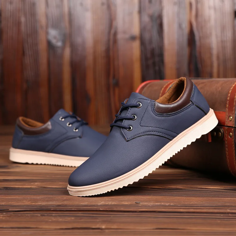 

SOLI2 Man Lederen Casual Shoes Voor Mannen Zomer Merk Comfortabele Platte shoes Trendy Mannen Oxfords Shoes S10640-S10655
