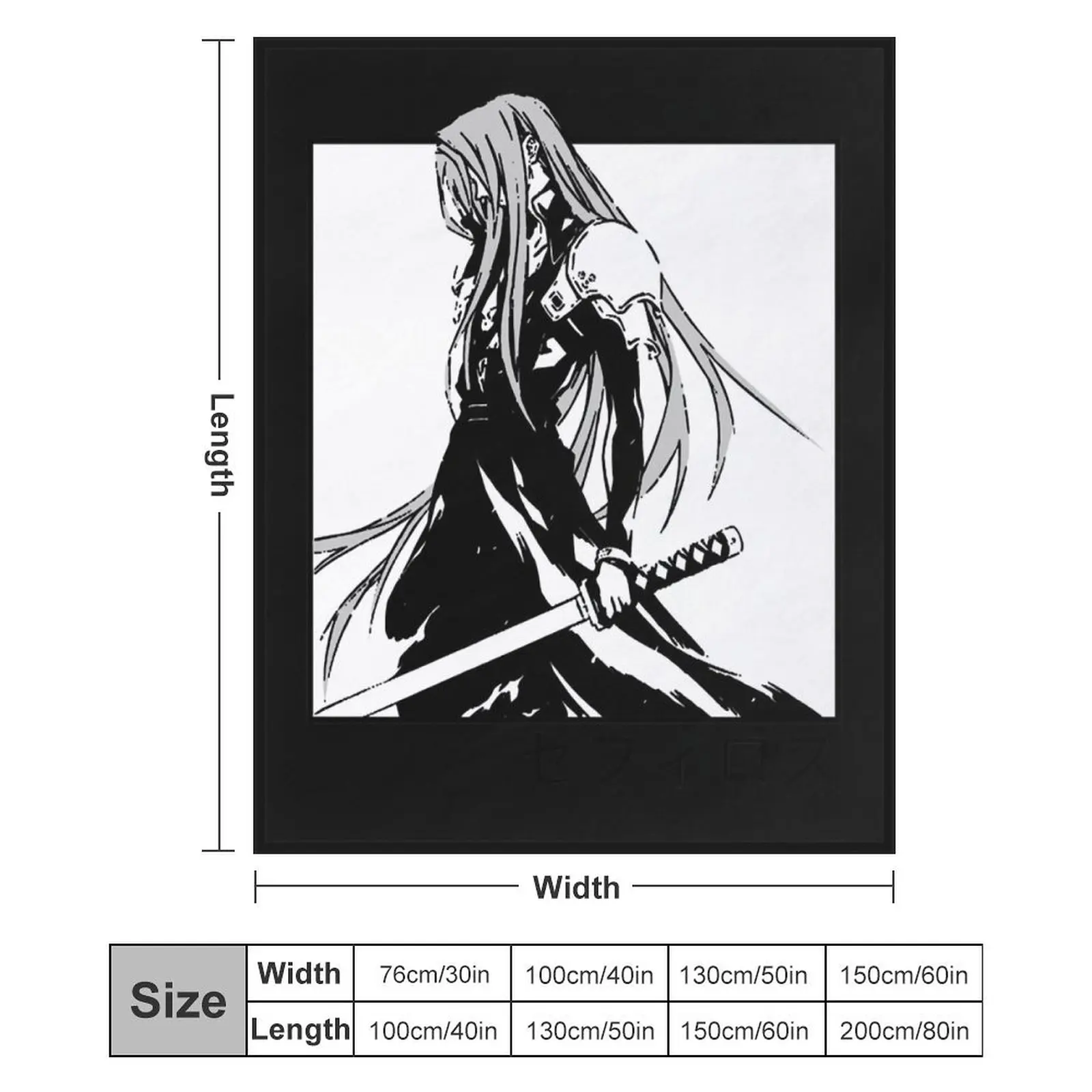 Одеяло sephiroth ffvii милые пледы для волос в клетку