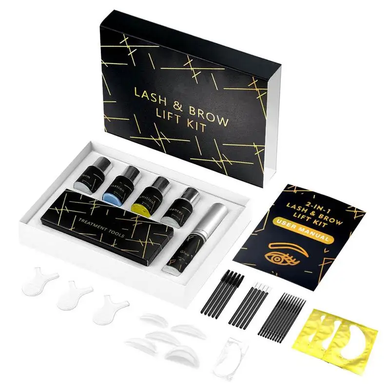 

Lash Lift And Tint Kit Long Lasting Lash Curling Tool Set Professional Eyelash Lash Extensions Lash Curling Semi-Permanent