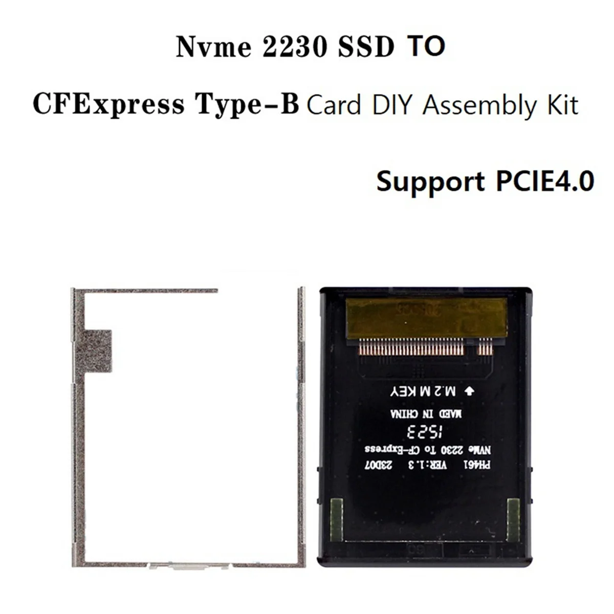 NGFF M2 Mkey Nvme 2230 SSD to CFExpress Type-B Adapter CF-Express NVMe M.2
