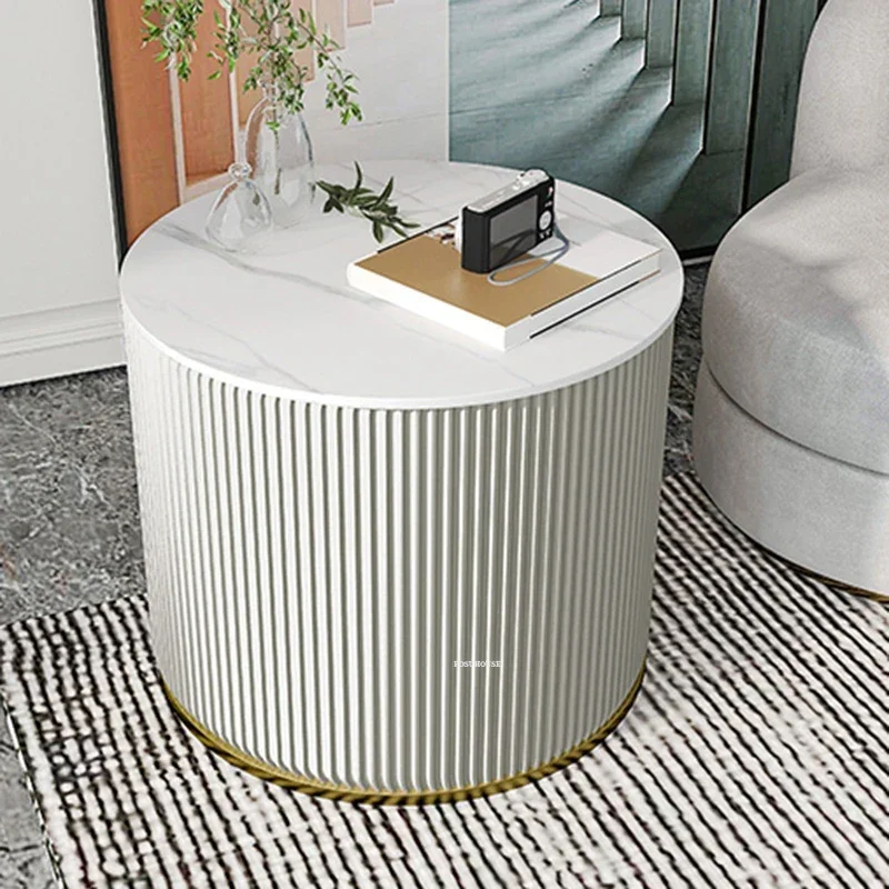 Бытовые круглые журнальные столики для балкона из скандинавского сланца мебель