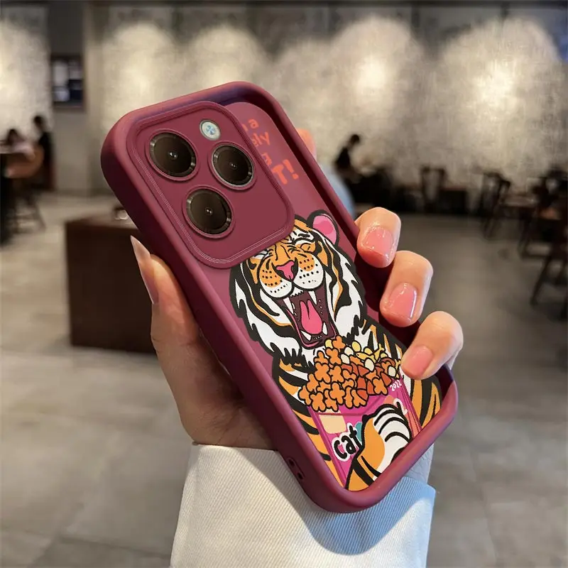 Силиконовый чехол для телефона Hot40 CatTigers Infinix Hot 30i 30 Play 20 S 20i 12 11Play 10 9 8 Smart 7 6