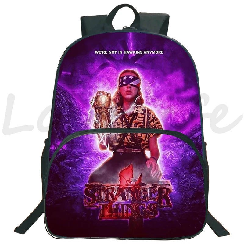 

3D Print Stranger Things 4 Backpack Children Bookbag Kids School Backpacks Students Boys Girls Teenage Travel Rucksack gift bag