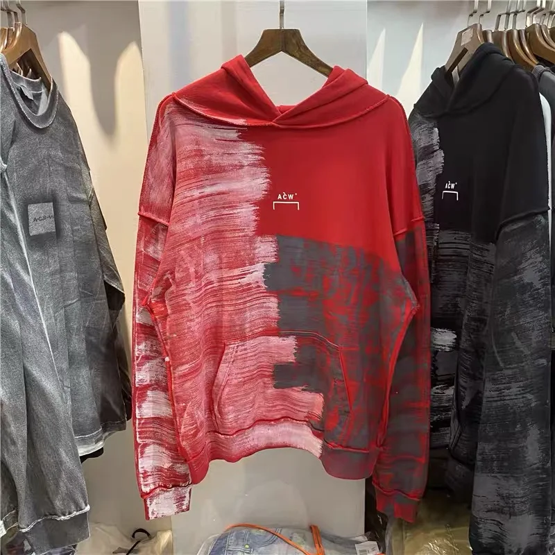 

A Cold WALL Hoodie Hip Hop Paint Stucco Retro Distressed Men Women 1:1 High Quality ACW Fleece Sweatshirt
