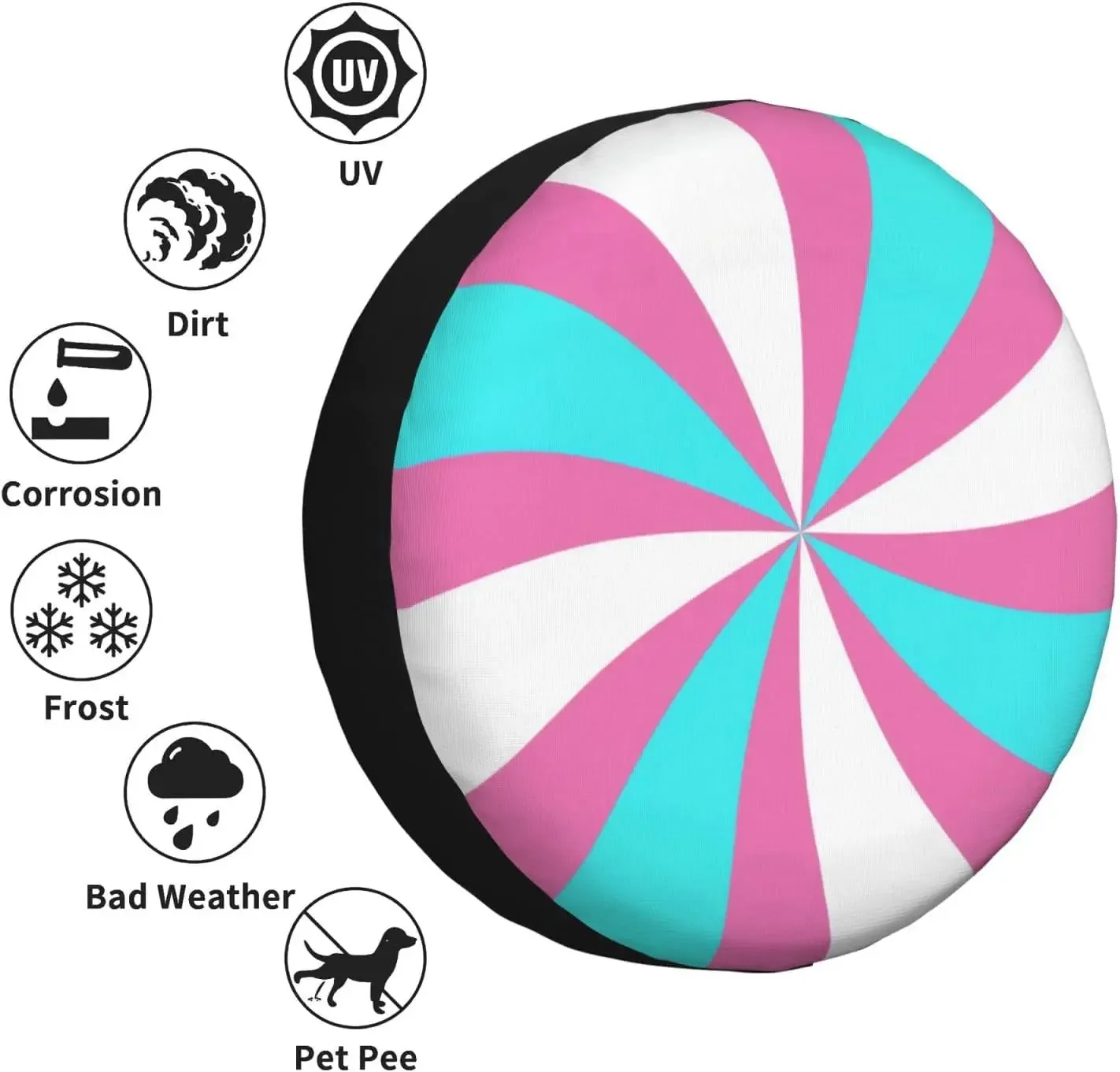 Чехол для запасной шины с трансгендером флагом ЛГБТ пыленепроницаемые