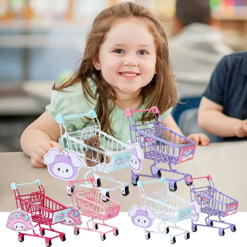 

Мини-тележка для супермаркета, игрушка, креативная настольная модель, Детская продуктовая тележка, игровой набор, детские игрушки, украшение для дома