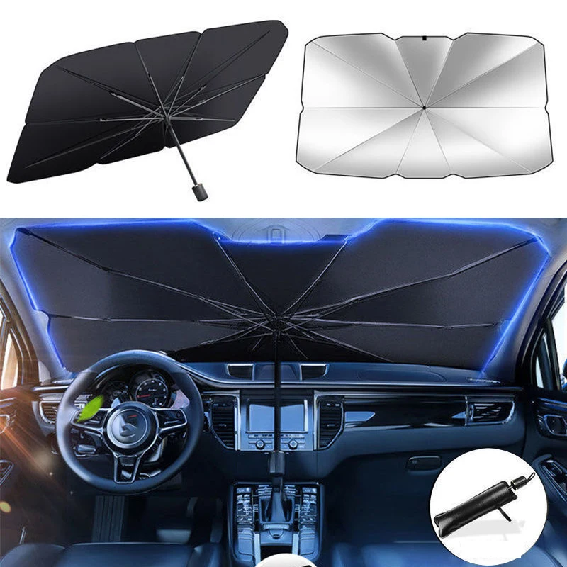 

Car Windshield Sunshade Umbrella Type Sun Shade for Car Window Summer Sun Protection Heat Insulation Cloth for Car Front Shading