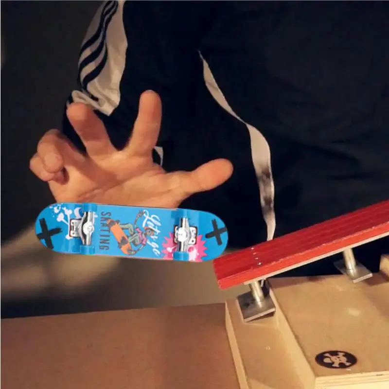 Скейтборд Профессиональный из сплава мини-скейтборд с принтом пальцев 2 шт.